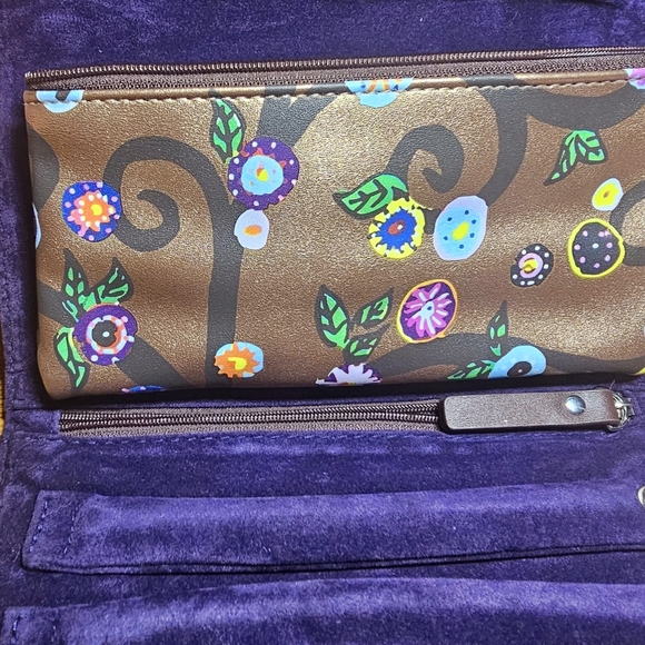 St. Jude children's foundation whimsical brown colorful jewelry travel case - Picture 6 of 8